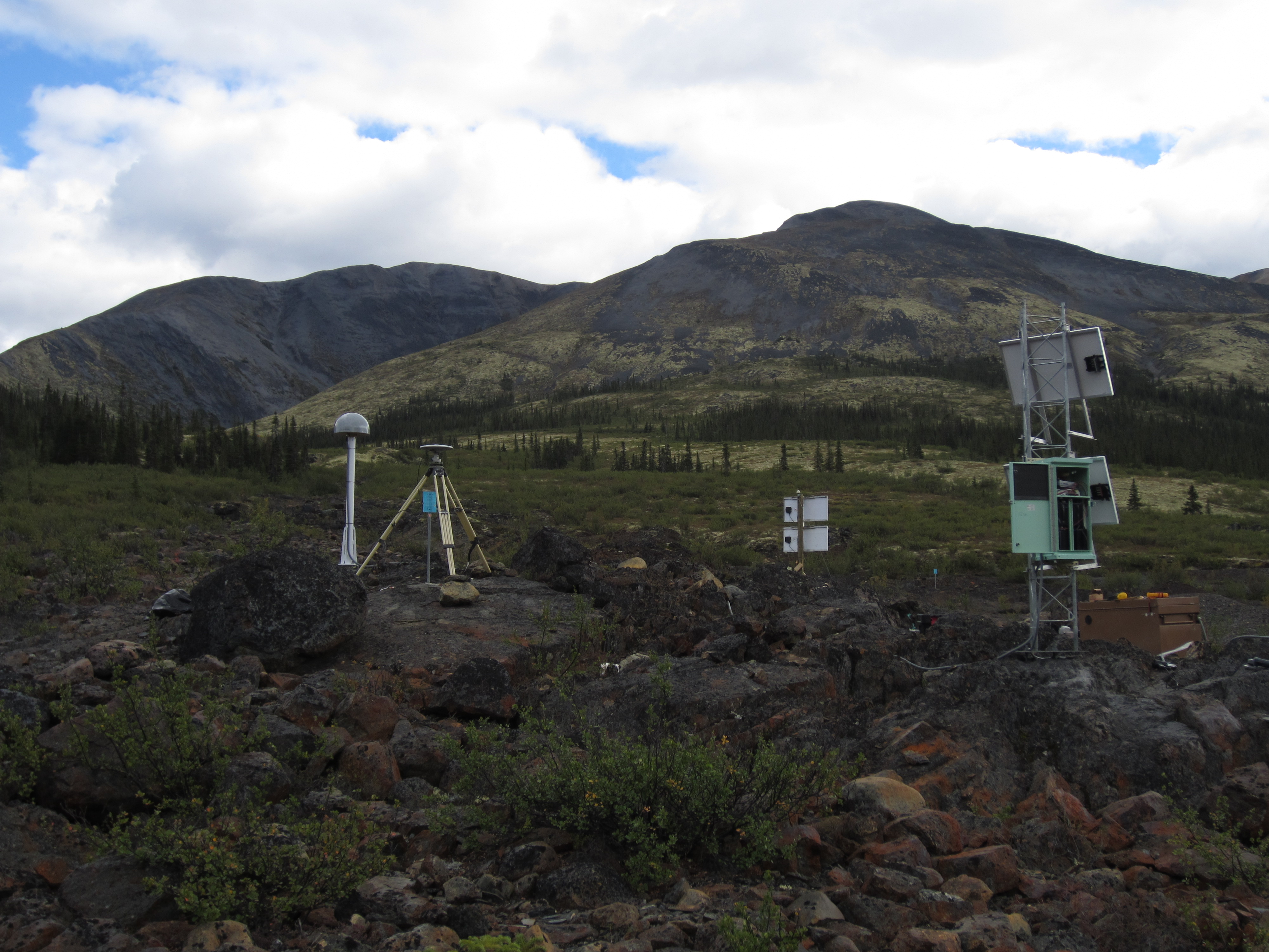 Installed seismometer and continuous GPS site. Canada