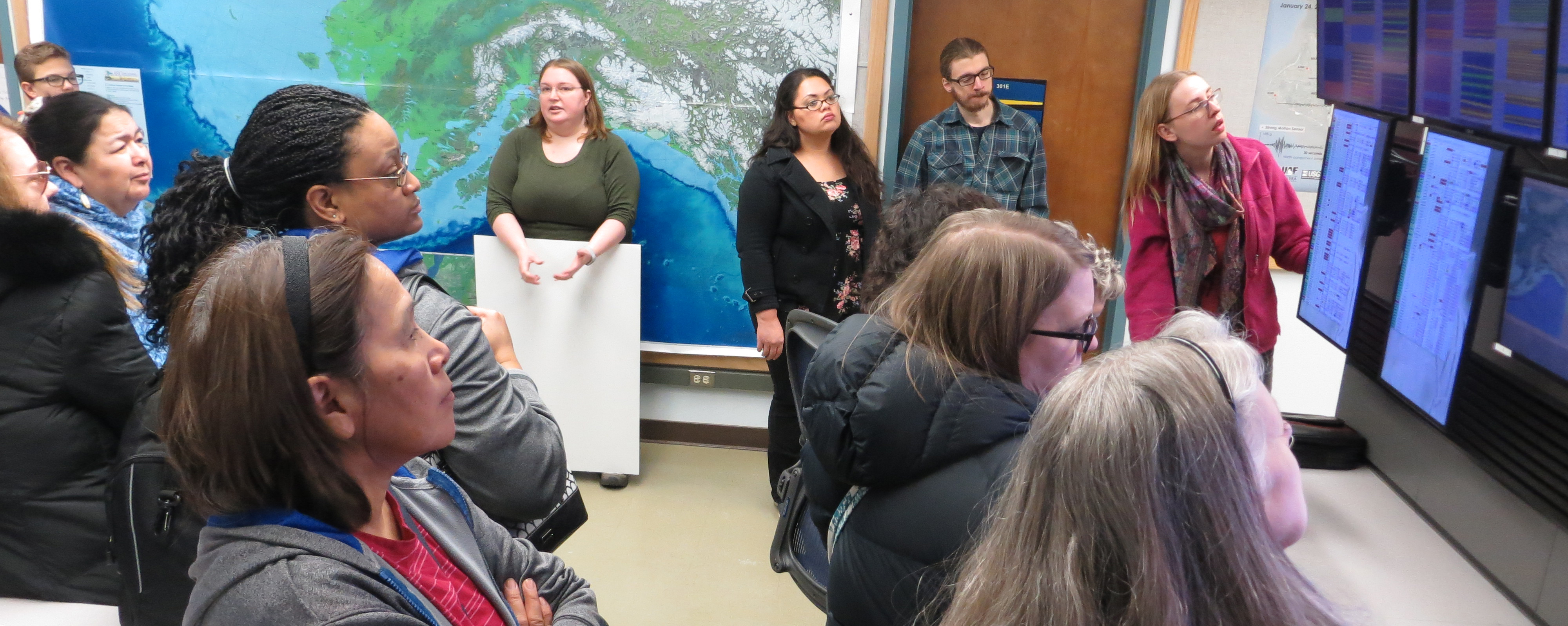 Teaching Teachers at Alaska Earthquake Center, Fairbanks. (Credit M.Agopian)