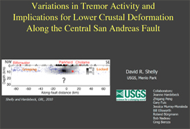 Variations in Tremor Activity and Implications for Lower Crustal Deformation Along the Central San Andreas Fault, California