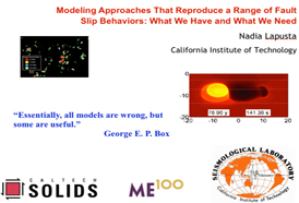 Modeling Approaches That Reproduce a Range of Fault Slip Behaviors: What We Have and What We Need