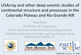 USArray and other deep seismic studies of continental structure and processes in the Colorado Plateau and Rio Grande Rift