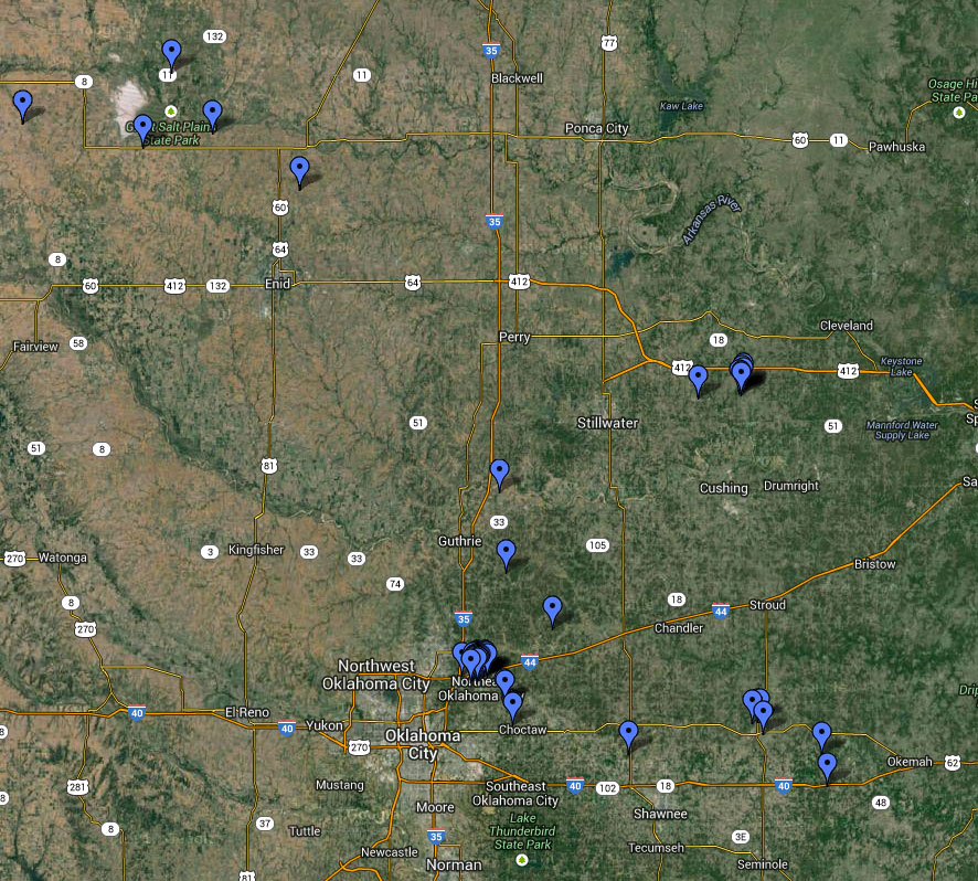 Oklahoma Earthquake Swarms