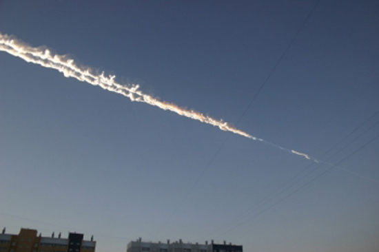 Meteor Trail Over Eastern Russia