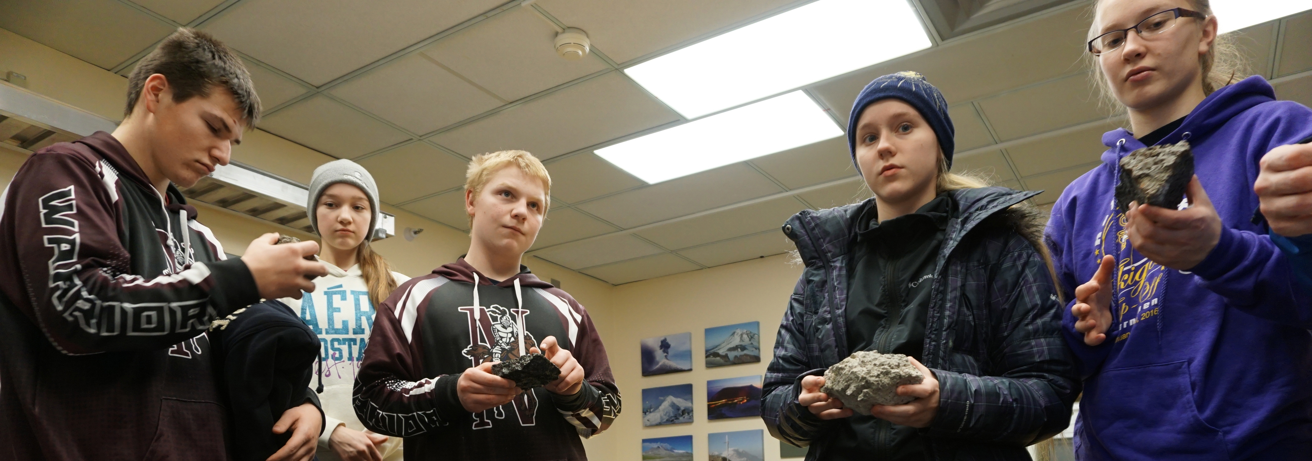 Nikolaevsk students learn about real-time earthquake data while visiting the Alaska Earthquake Center