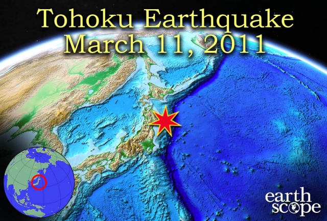 tohoku earthquake map