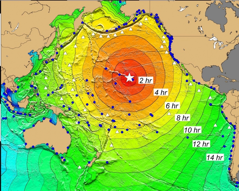 Tsunami-travel-times