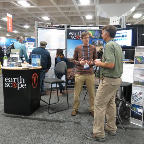 EarthScope booth at AGU 2016 in San Francisco, CA.