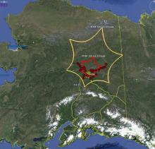 Site map of the MT Array in AK