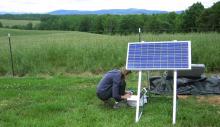 Wagner Checking Data at Station